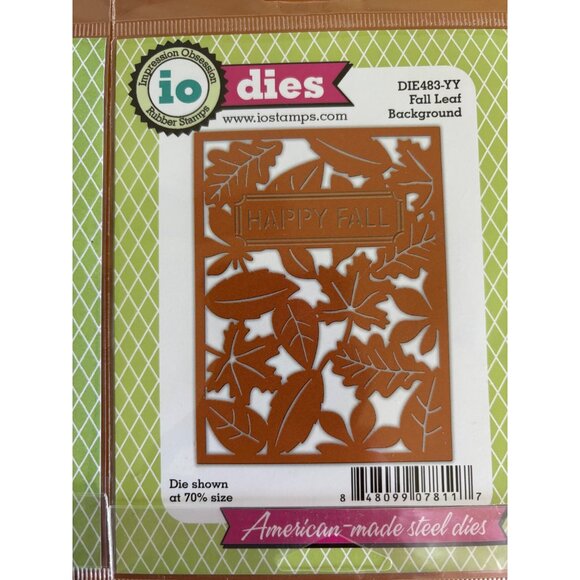 Set Of 4 IO Stamps Craft Dies - Owl Frame Fall Leaf Tree Window & Serendipity Se - Picture 5 of 12
